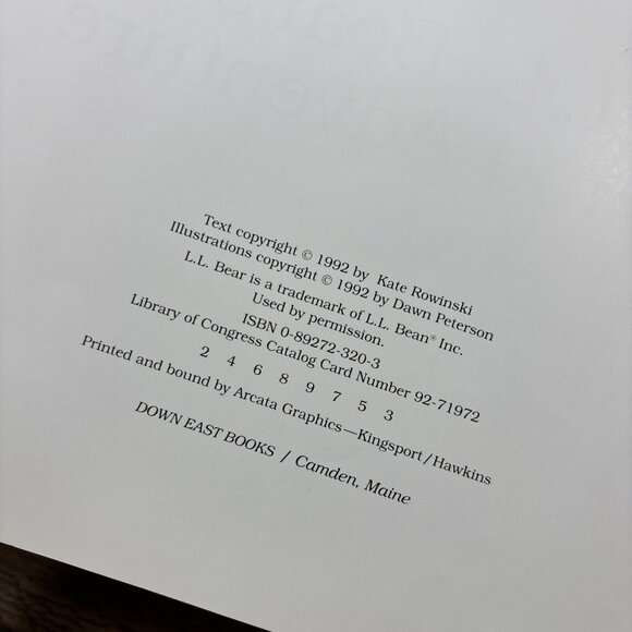 LL Bean Teddy Bear Plush with Red Jacket + LL Bear Hardcover Book - Picture 10 of 12